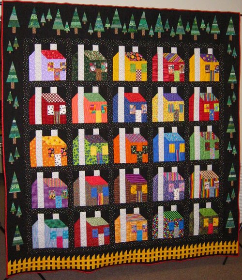 Raffle Quilt 2004 'House of Many Colors'